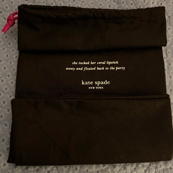 kate spade Handbags - Kate Spade Large Brown Dust Cover with Pink Drawstring Closure 27”x19” Excellent